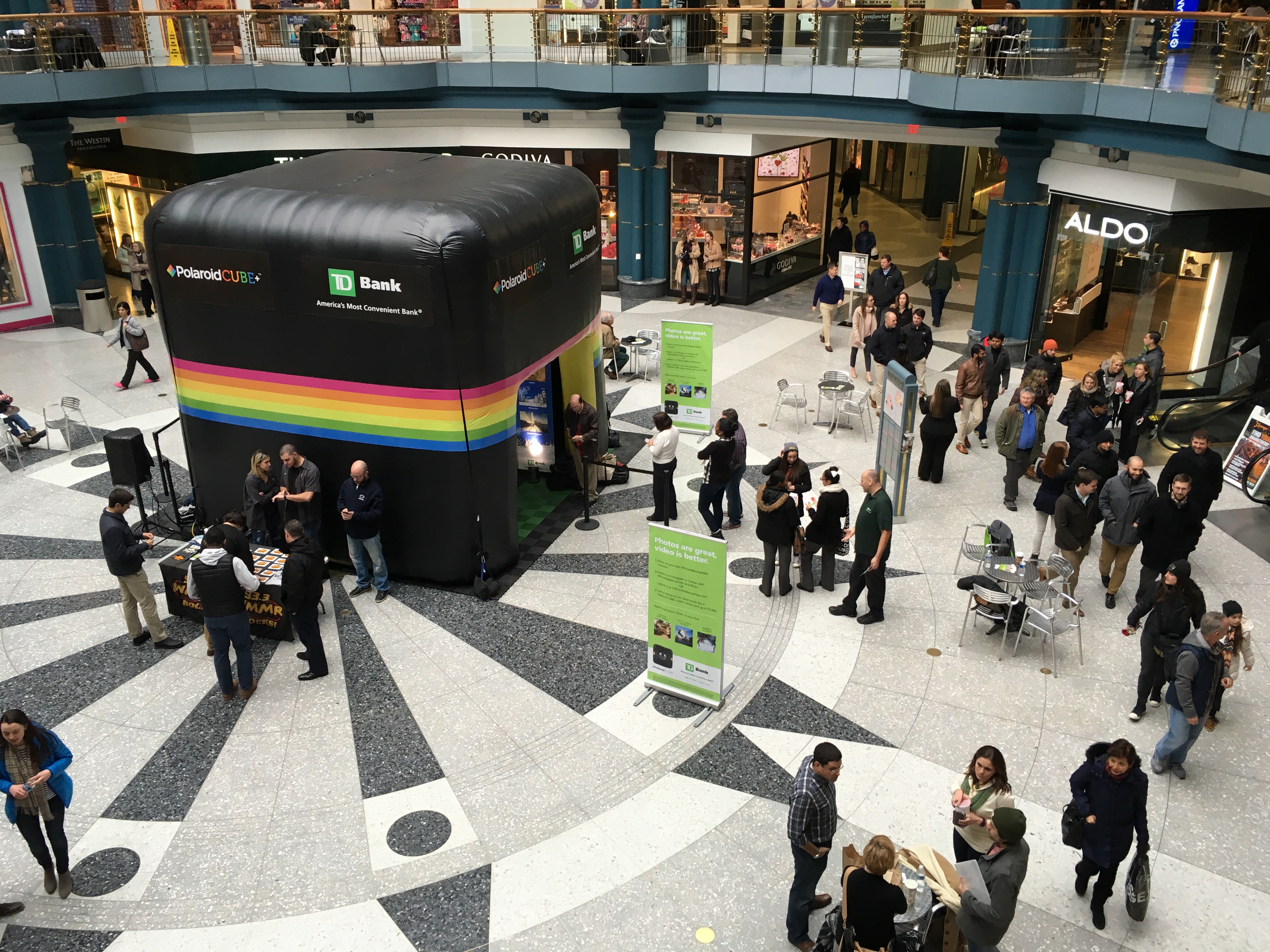 TD Bank Polaroid Cube at Liberty Place
